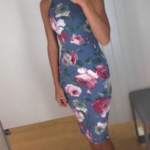Joe & Elle Floral Beautiful Bodycon Midi Dress